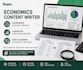 write professional finance banking and economics articles