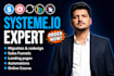 build systeme io sales funnel, systeme io landing page, systeme io blog website