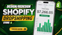 create shopify droppshipping store build shopify store shopify website redesign