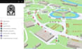create an interactive event or tourism map with detailed vector illustrations