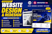 full website design or redesign using elementor pro speed optimization