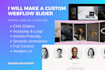 create custom webflow slider using swiper js