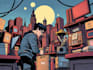 comic book illustration, comic graphic novel