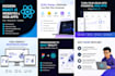 build a modern react js website with responsive UI