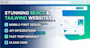build a responsive custom website using react and tailwind