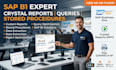 create customized crystal reports, queries and stored procedures