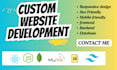 develop a custom  website using node js and modern UI