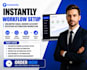 setup instantly unlimited email sender account rotation automation workflow