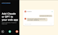 integrate ai into your web app using claude or openai