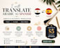 translate simple spanish into arabic and vice versa