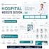 create modern hospital website design UI UX