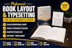 design clean book layout and typesetting for KDP paperback and ebook