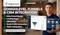 design gohighlevel sales funnels and CRM integration