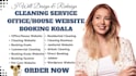 cleaning service website with booking koala, bookingkoala, booking koala website