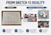 create 2d plans and 3d house model from your sketch