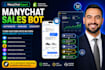 create manychat chatbot for shopify sales