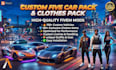 sell you a fivem custom car pack and custom clothes pack