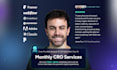 deliver monthly ai driven cro, heatmaps, ab tests and copy optimization