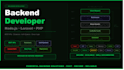be your back end developer