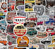 make vintage hot rod stickers, classic car logo