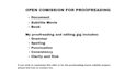 excel in proofreading and qc