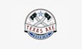 design super texas axe throwing theme logo