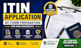 prepare itin application w7 with irs documents for non residents