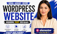 design, redesign or create wordpress website with elementor, wordpress developer