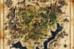 draw illustrate medieval fantasy and sci fi map