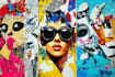 create a unique street pop art collage