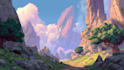 create stylized environment concept art, fantasy c