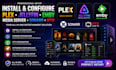 install, confi plex, jellyfin, emby, media server, sonarr with iptv streaming