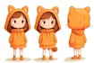 create cute kawaii cartoon character illustration
