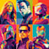 illustrate a superhero pop art