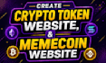 create crypto token website, memecoin website
