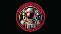 do modern space, astronaut, galaxy, alien, spaceship, logo design