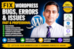 fix wordpress bugs issues errors and website problems fast