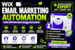 setup wix email marketing automation to convert visitors into customers