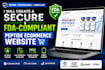 build  a secure research, fda compliant peptide ecommerce website