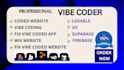 vibe coder code fix vibe coded apps websites with lovable v0 vibe coding tools