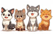 draw cute animals illustration