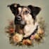 create a memorial pet portrait for engraving