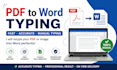 retype PDF to word fast and accurately