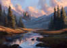 draw fantasy background and landscape