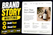 write compelling brand story for ecommerce and small business