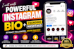 write a powerful instagram bio with trending hashtags