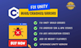 do unity bug fixing and sdk integration