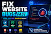 fix HTML CSS PHP javascript bugs in your website