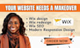 design wix website, wix ecommerce, wix redesign and wix SEO optimization