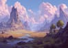 draw a natural landscape and background illustration